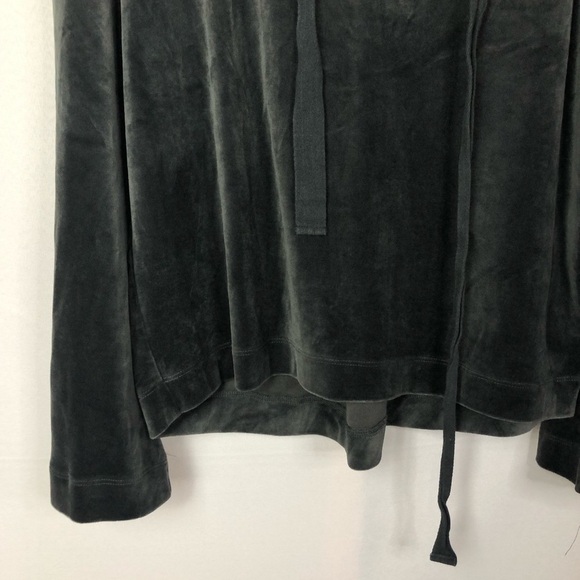 Boutique LaJu Los Angeles Gray Velour Track Suit Pullover Hoodie S - Picture 4 of 10